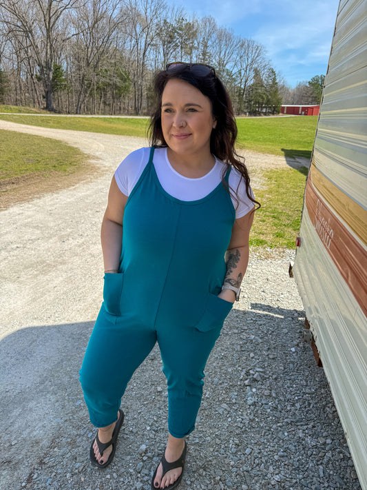 Jumpsuit Romper with Pockets