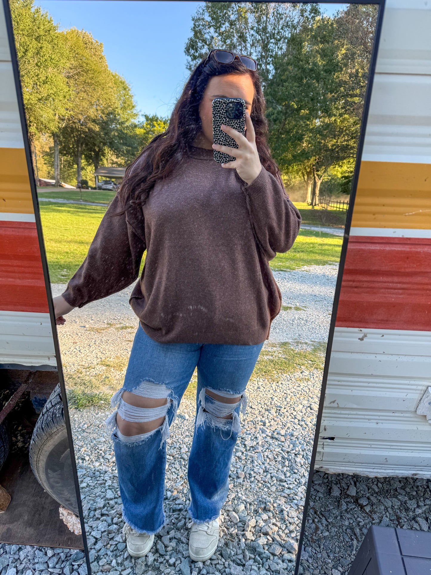 Oversized Round Neck Sweater