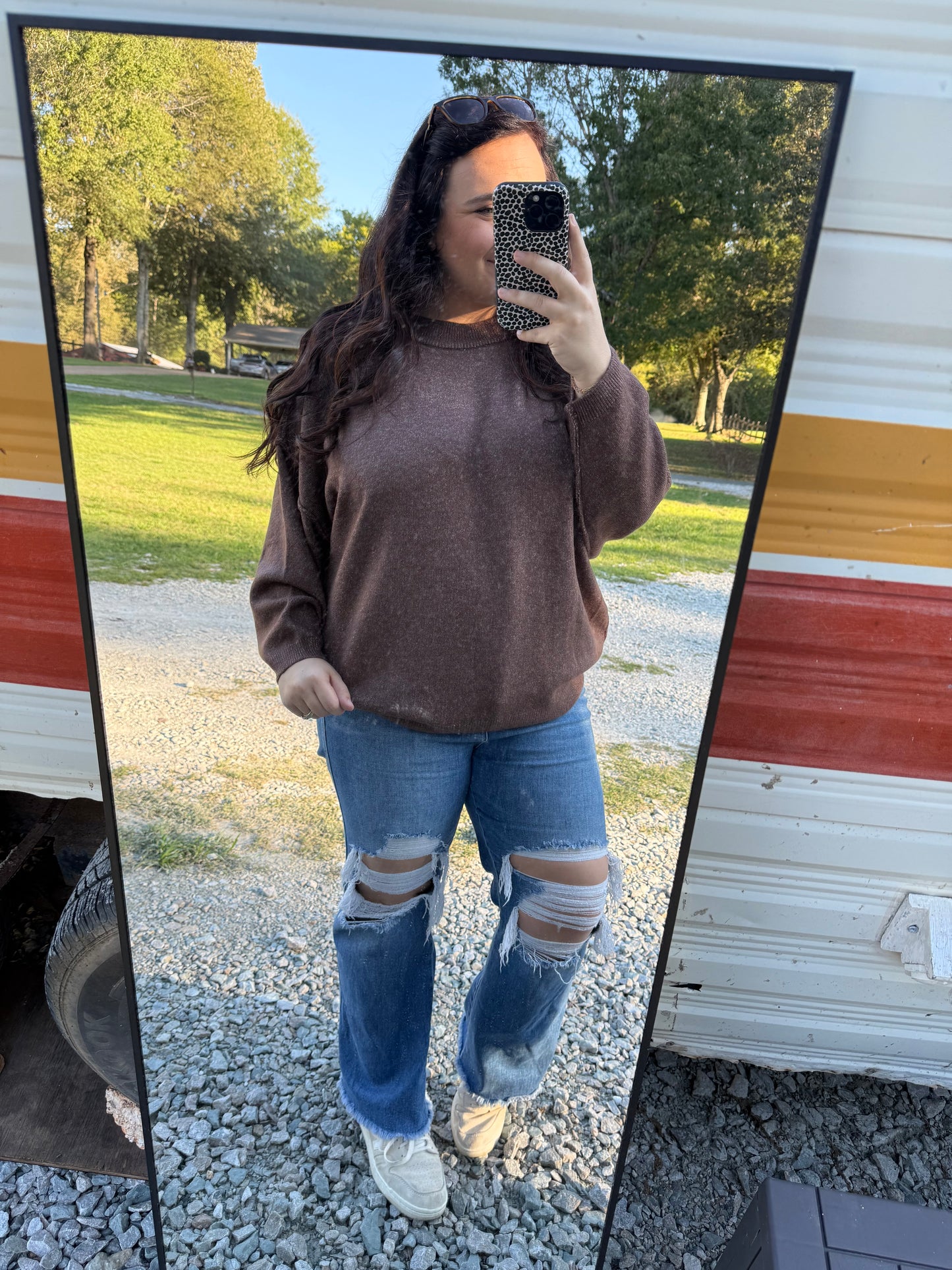 Oversized Round Neck Sweater