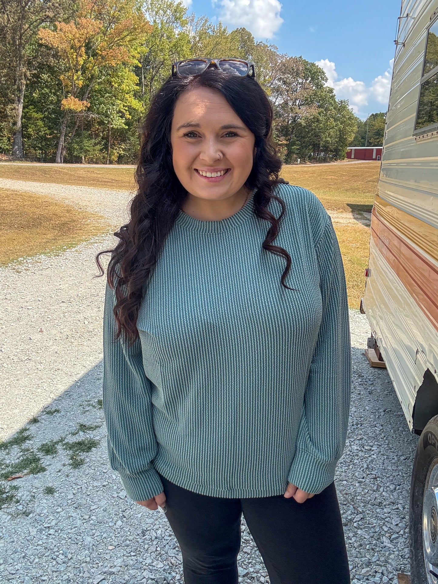 Ribbed Long Sleeve Top