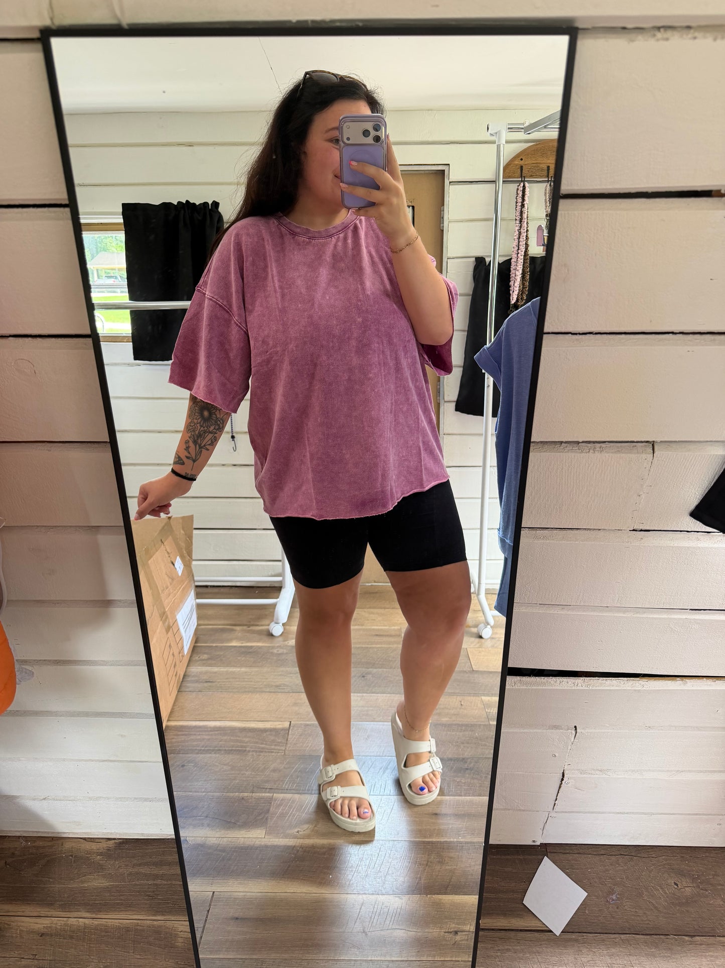 French Terry Tee-Plum