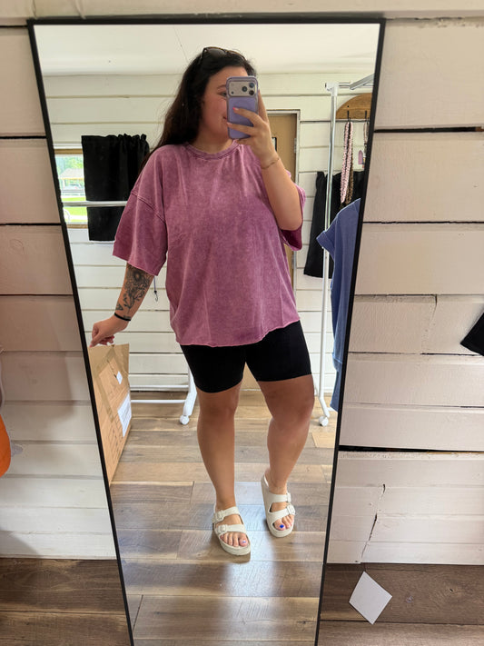 French Terry Tee-Plum