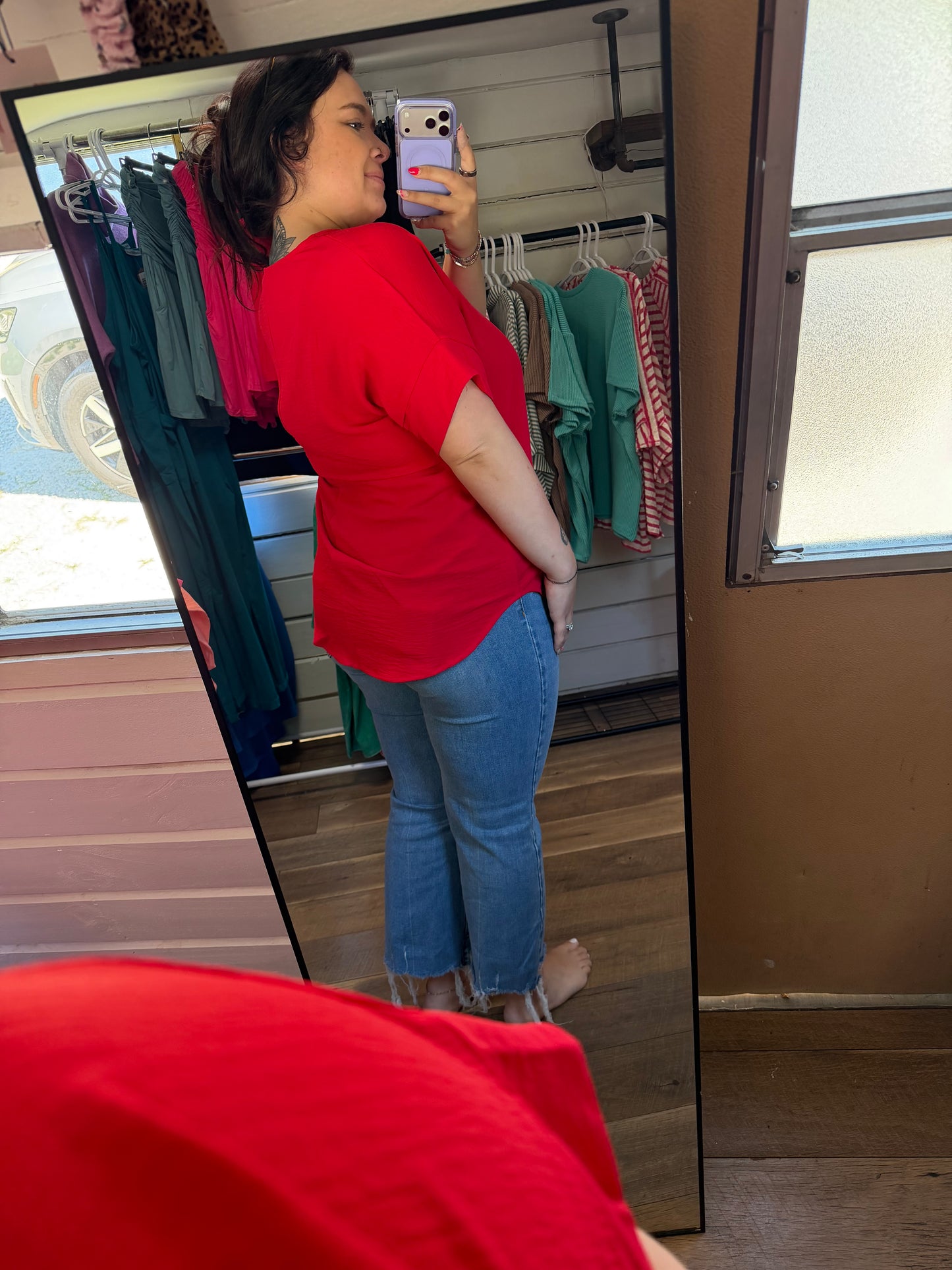 Summer Airflow Top-Ruby