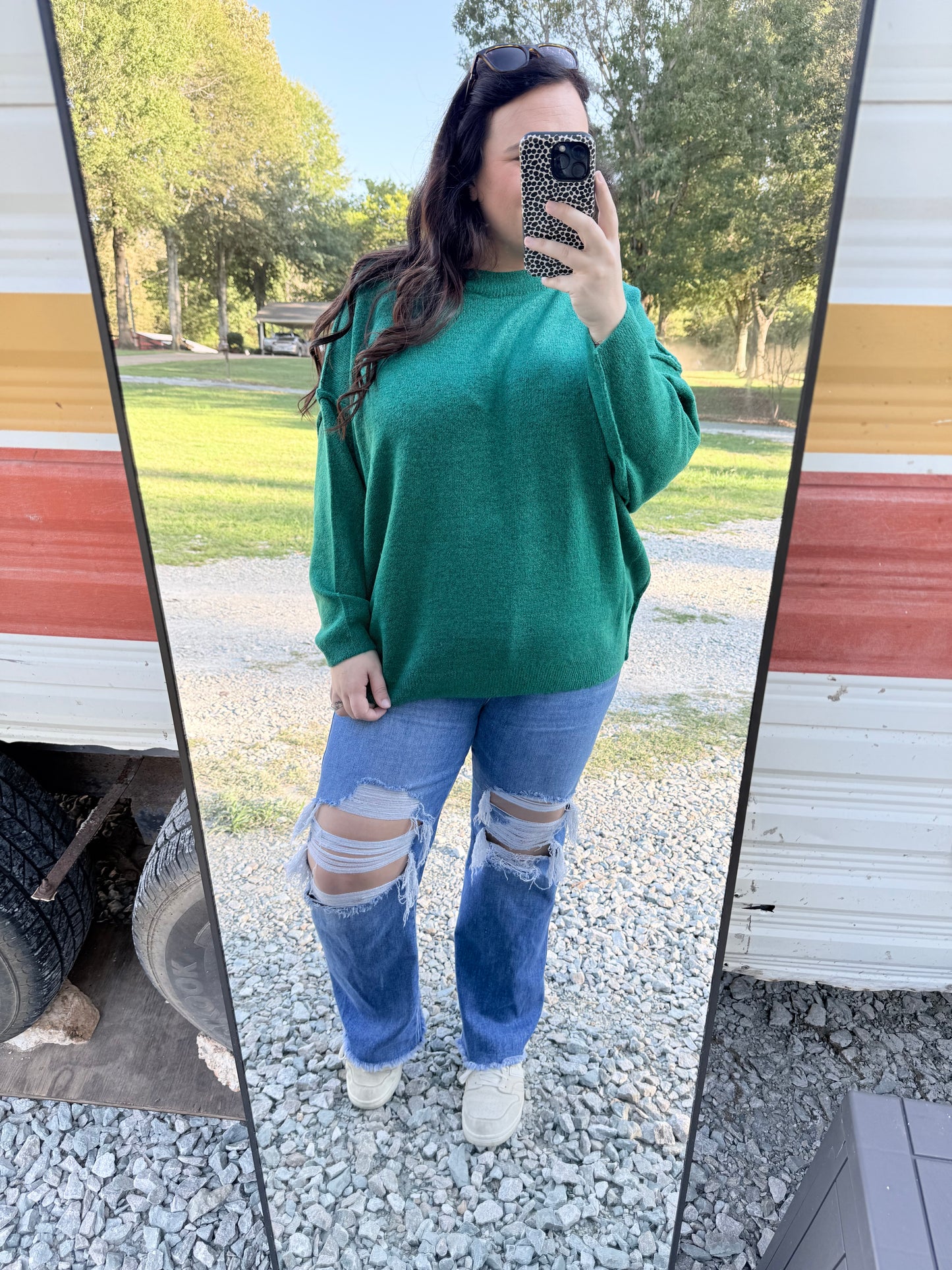 Oversized Round Neck Sweater