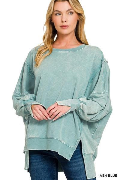 Oversized Exposed Seam Sweatshirt