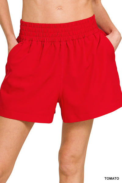 Woven Lined Shorts with Pockets