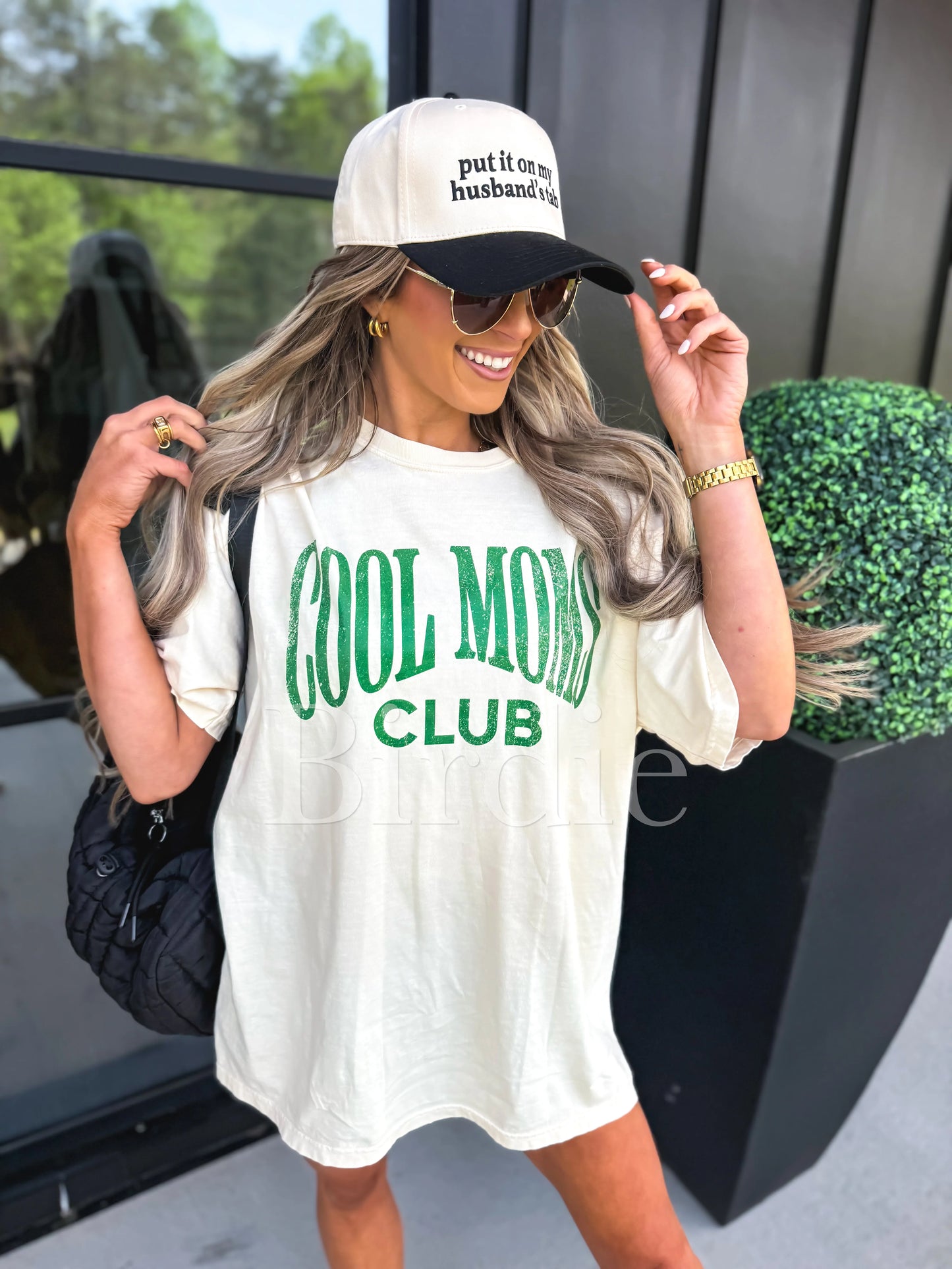 Cool Moms Club-Ivory CC tee
