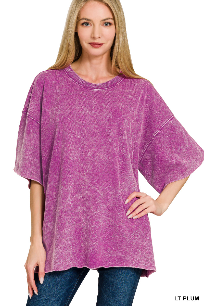 French Terry Tee-Plum
