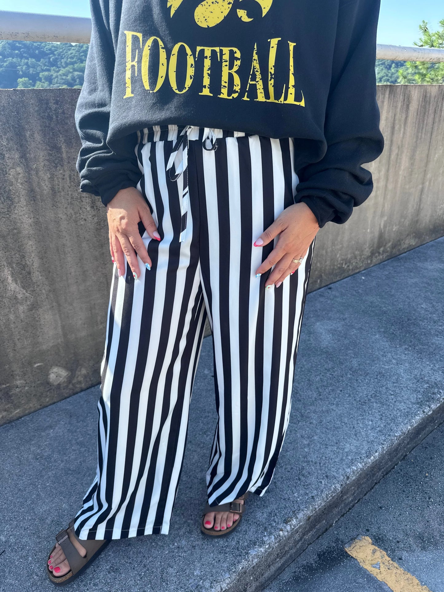 Black Striped Pants PREORDER