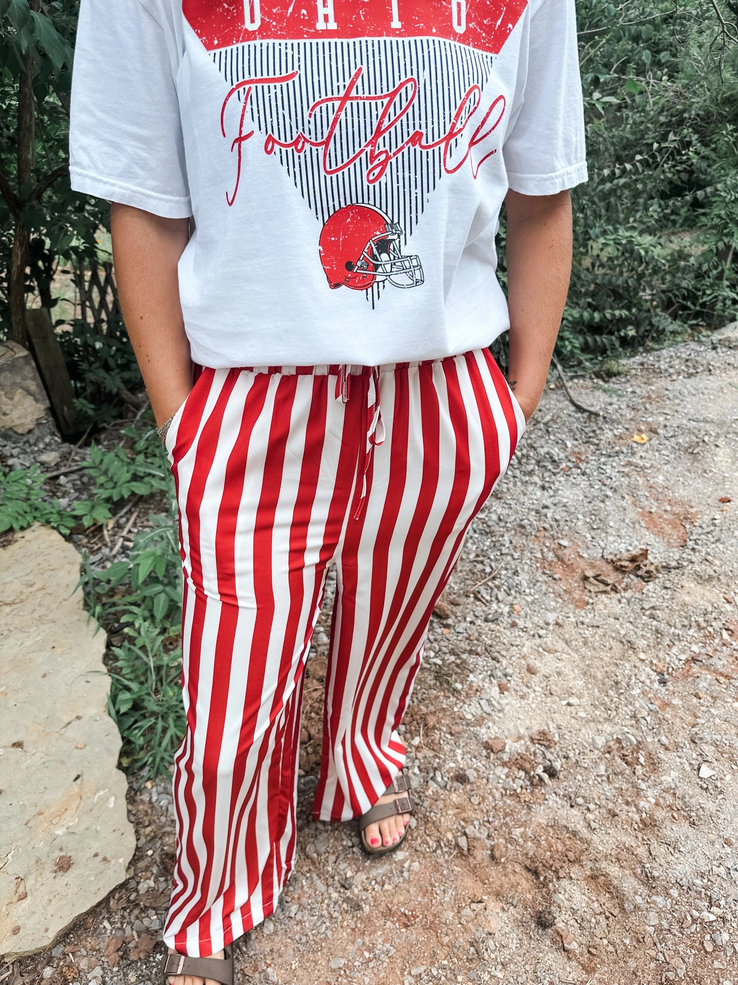 Red Striped Pants PREORDER