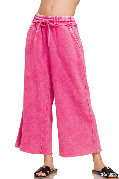 Cropped Hot Pink Sweatpants