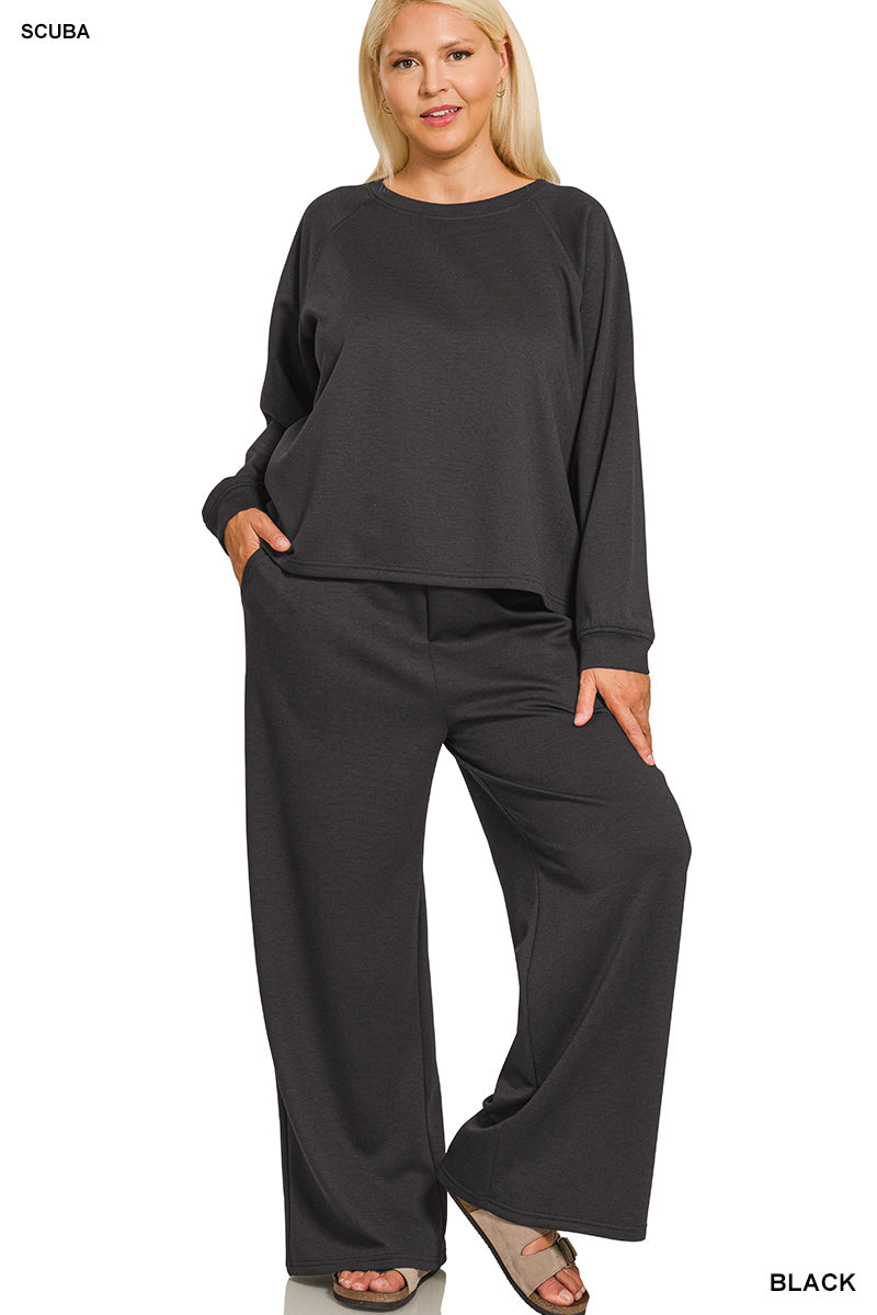 Pullover Scuba Set-Black PREORDER