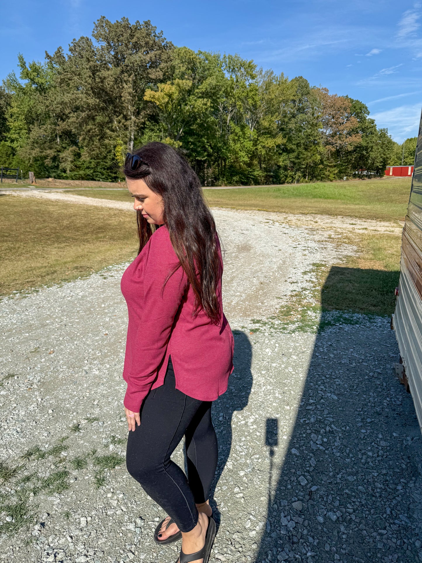 Baby Waffle Long Sleeve Top