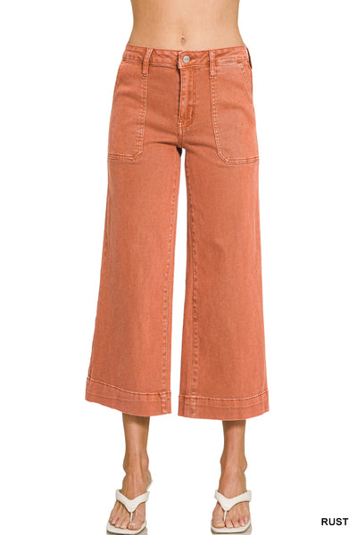 Cropped Rust Denim