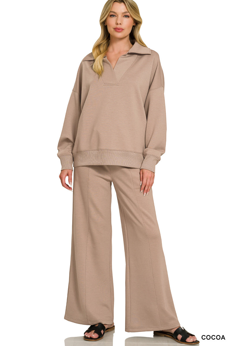 Collar Scuba Set-Cocoa