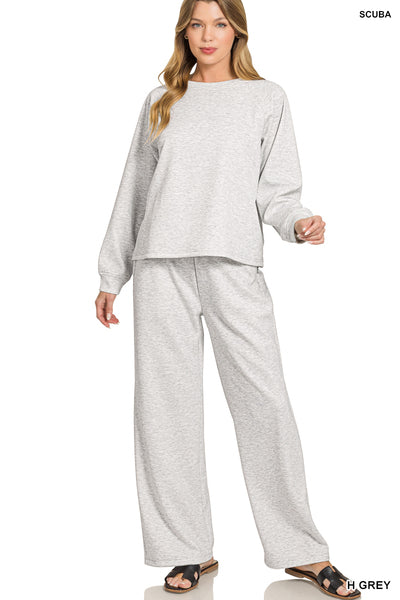 Scuba Pullover Set-Gray