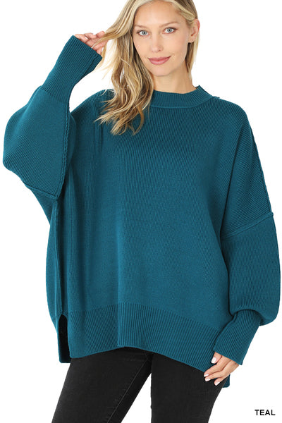 Chunky Oversized Sweater- Teal