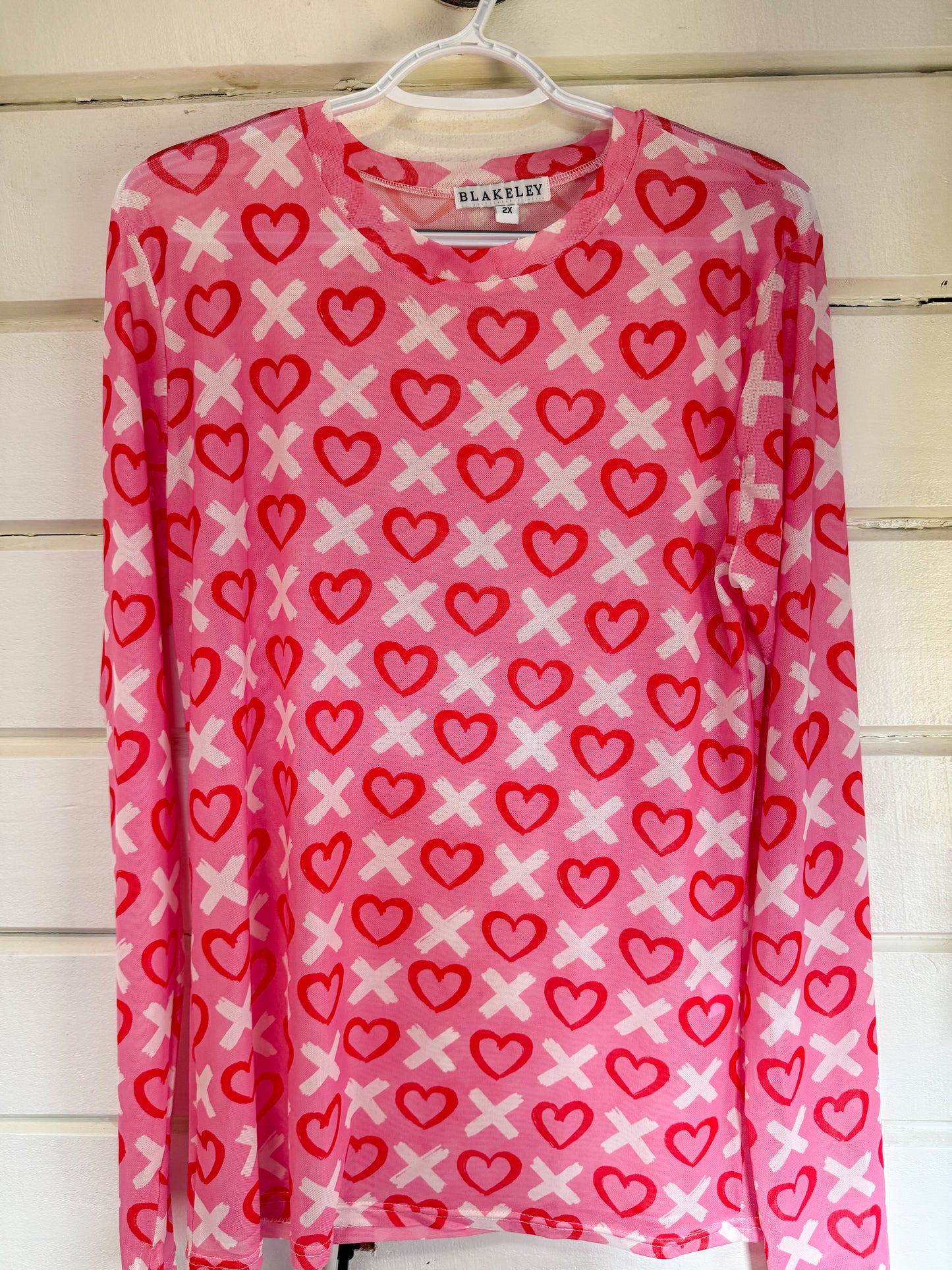 Valentine Mesh Long Sleeve