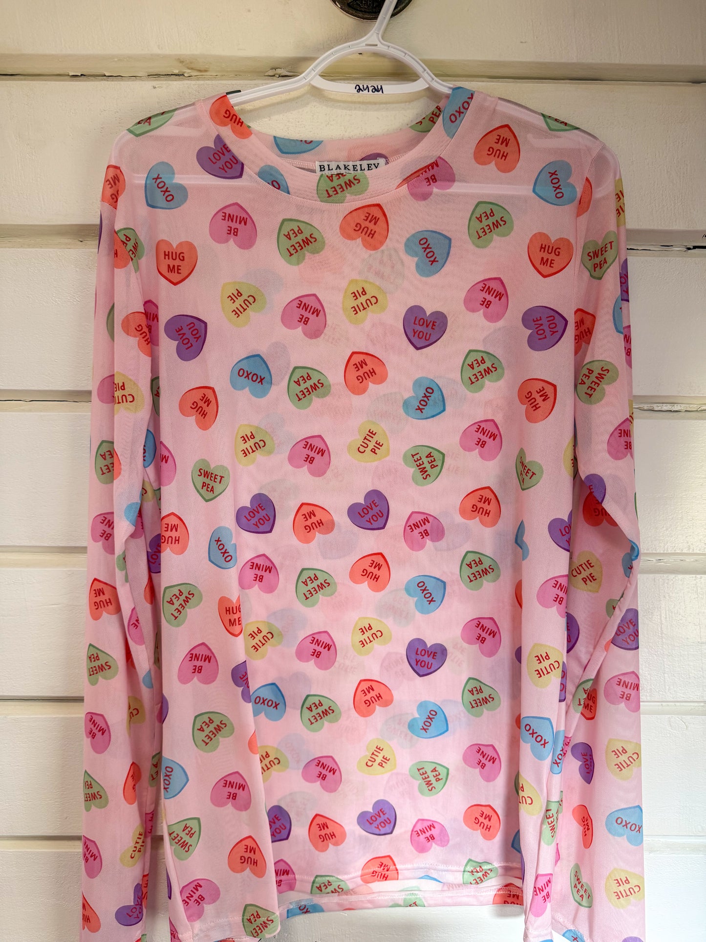 Valentine Mesh Long Sleeve
