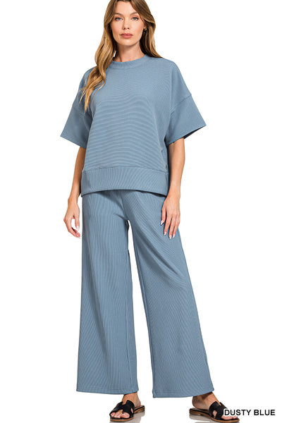 Ribbed Pant Set