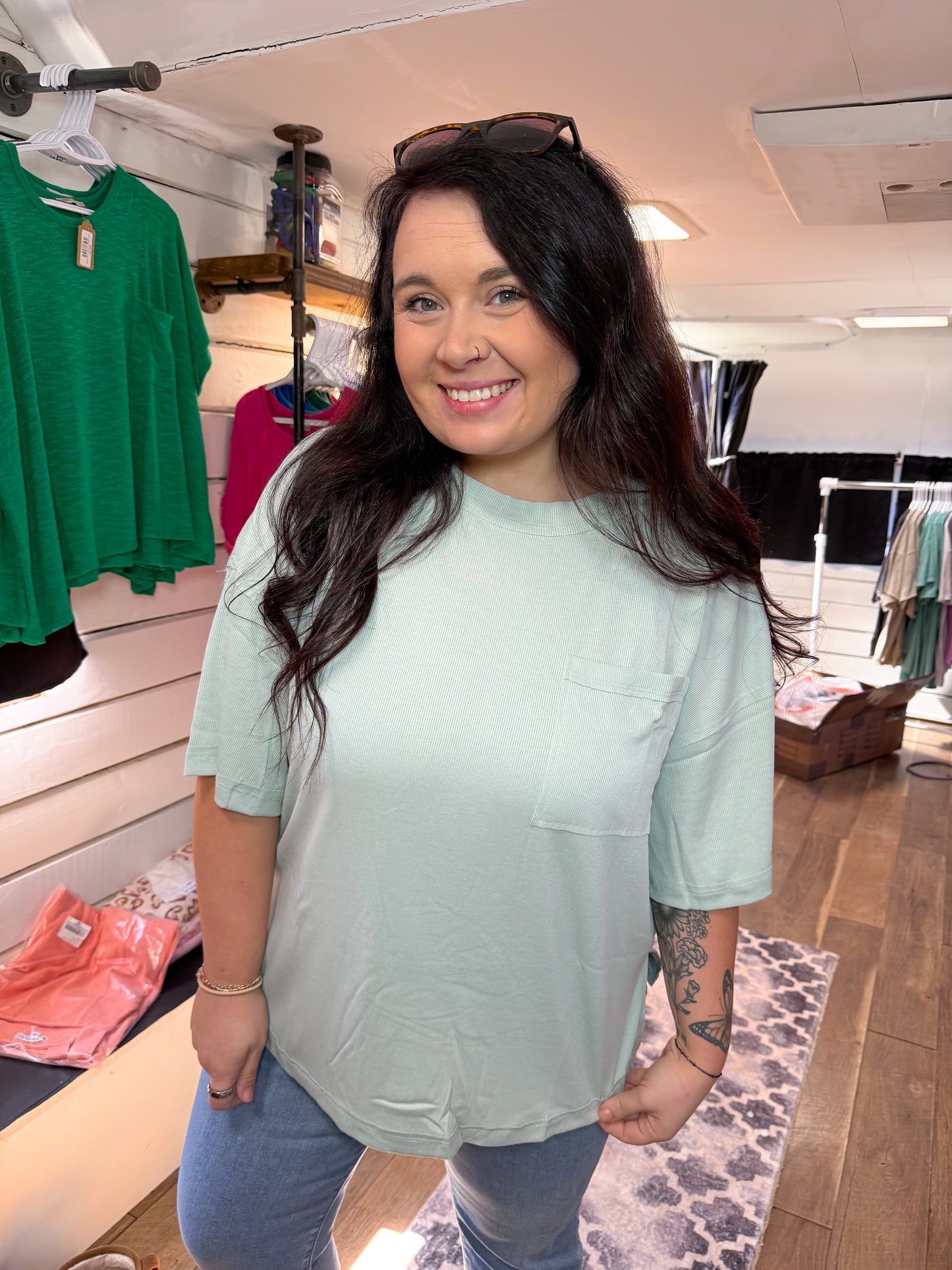 Oversized boyfriend tee