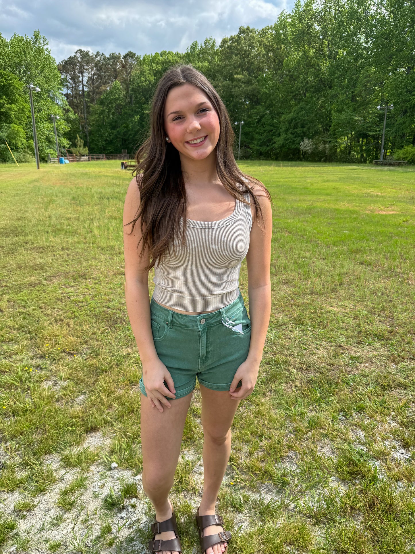 Ribbed Cropped Tank
