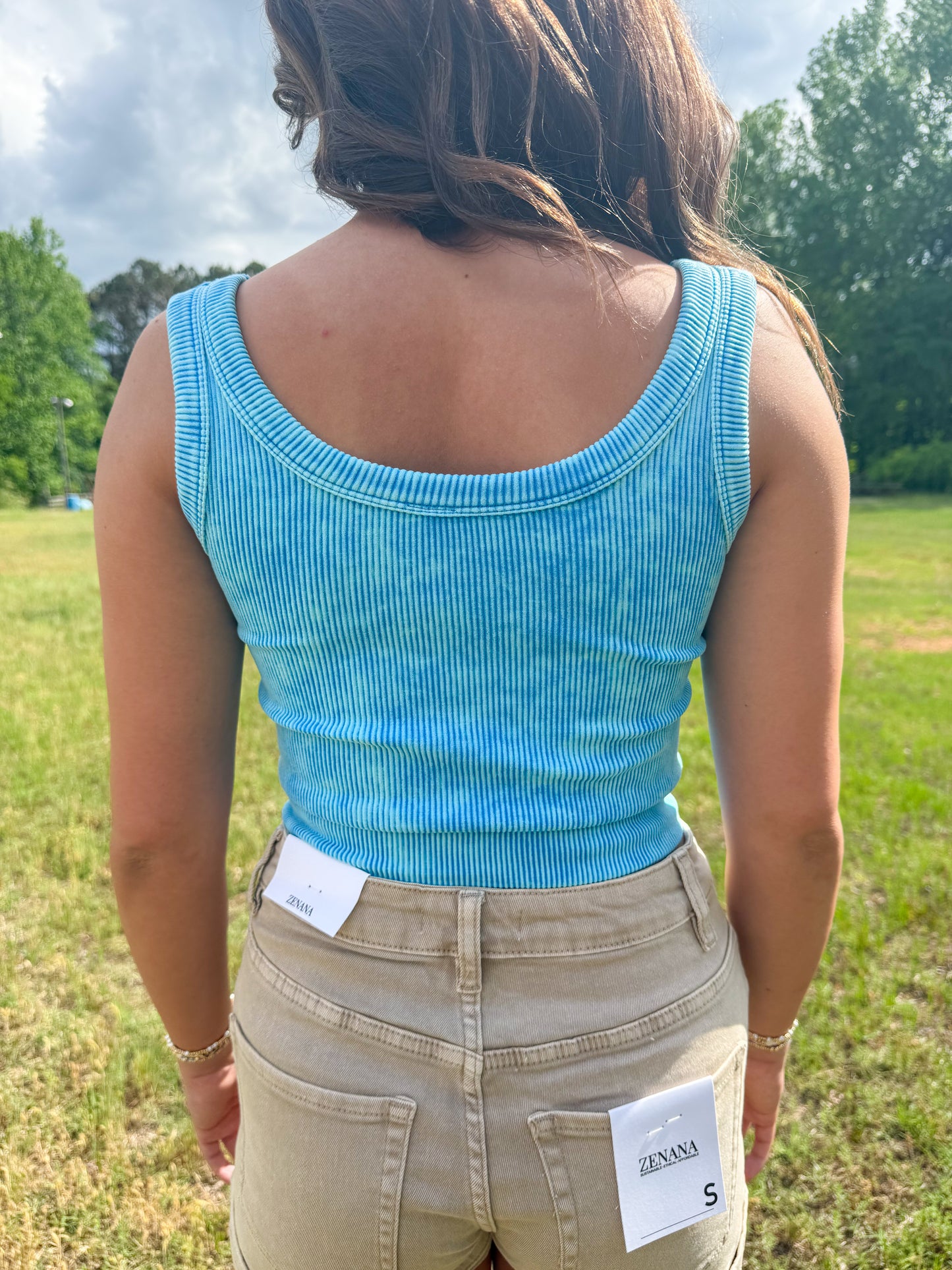 Ribbed Cropped Tank
