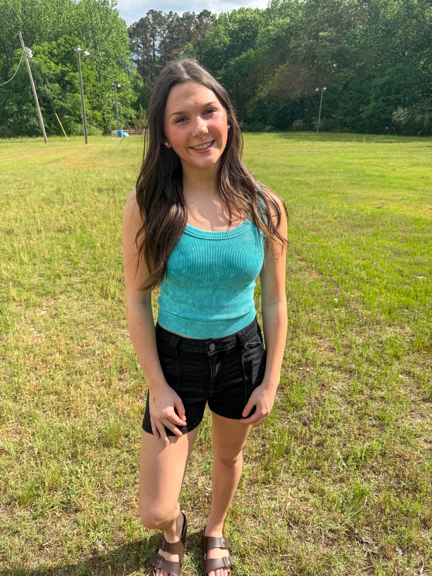 Ribbed Cropped Tank