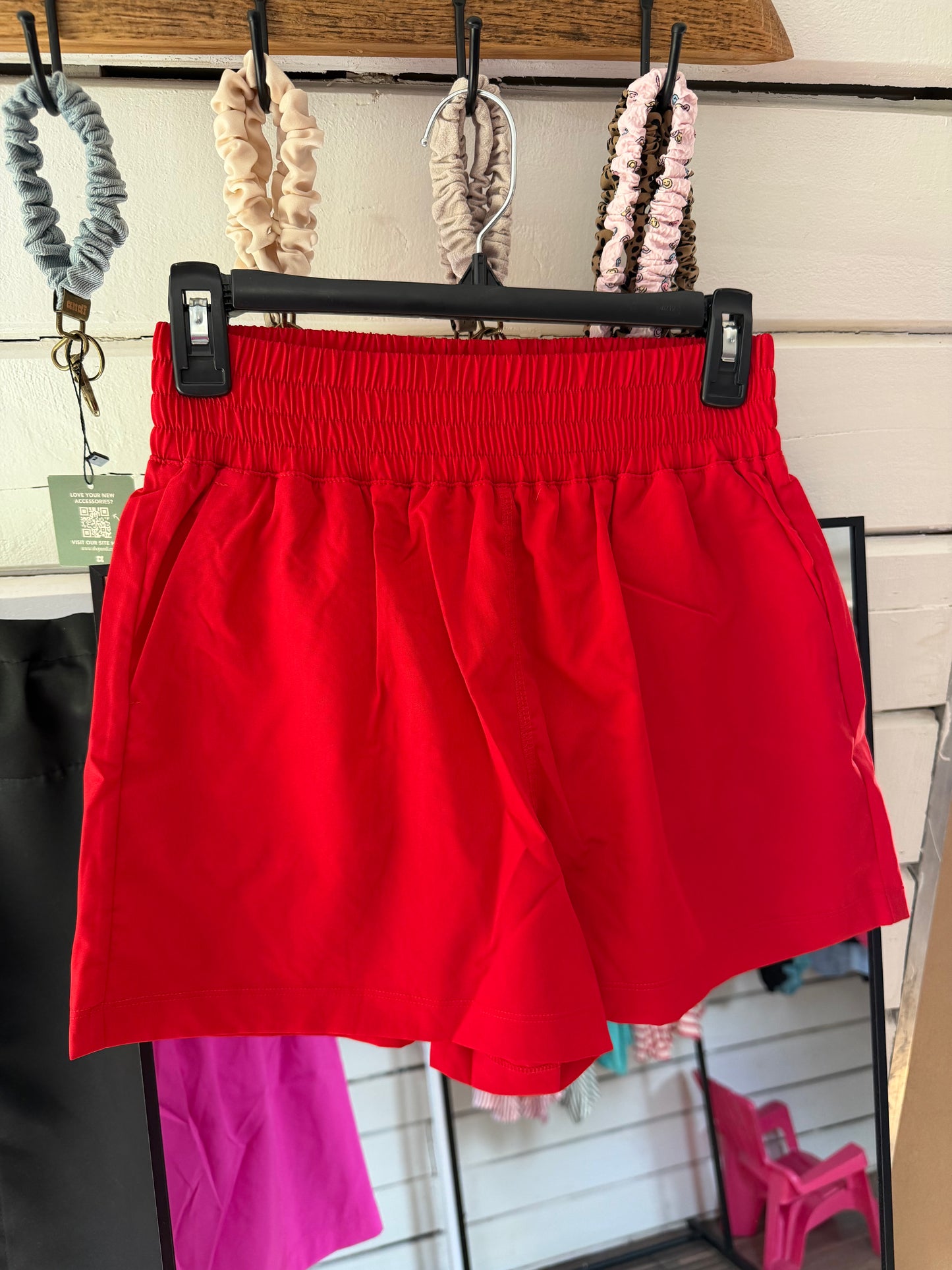 Woven Lined Shorts with Pockets
