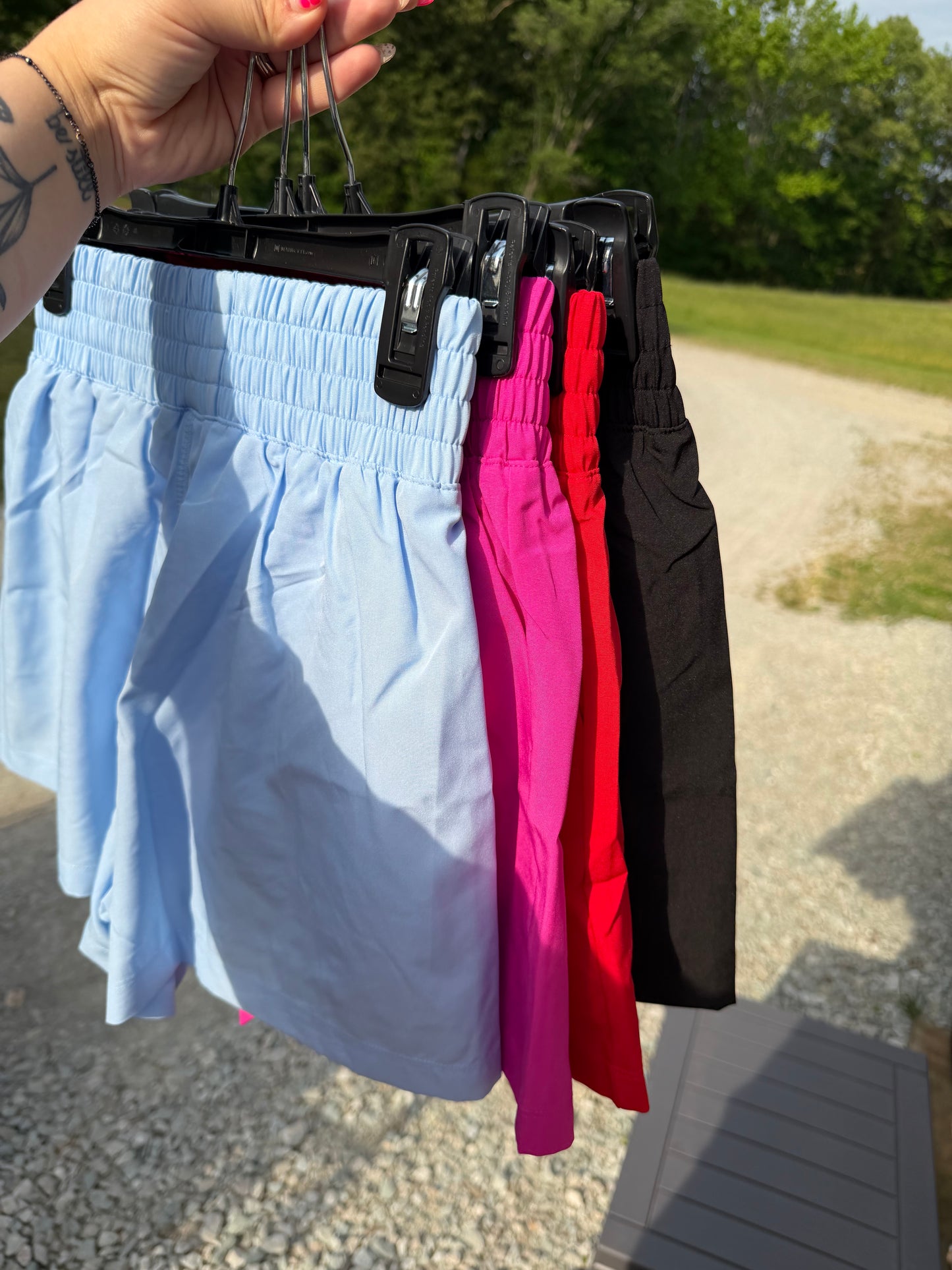 Woven Lined Shorts with Pockets