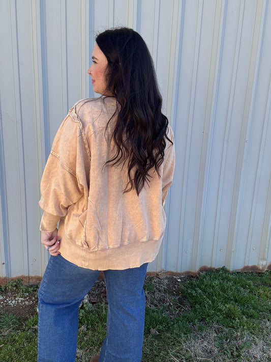 Exposed Seam Pullover