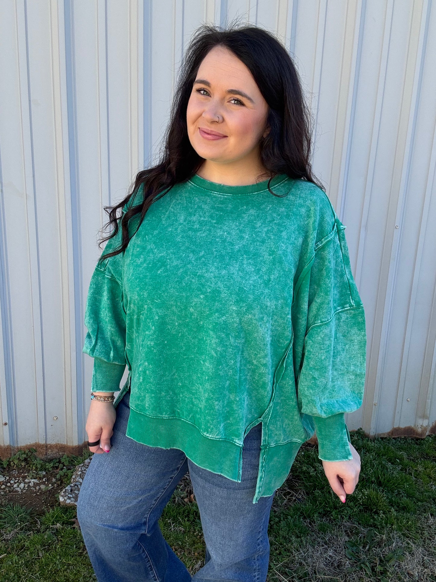 Exposed Seam Pullover