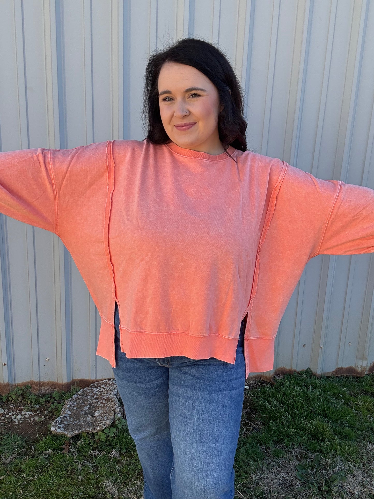 Exposed Seam Pullover