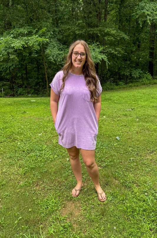 Acid Wash pocket Dress