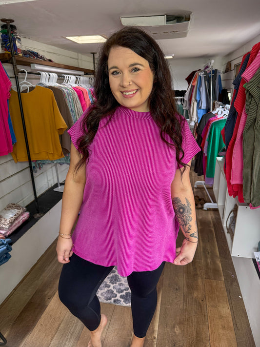 Ribbed Oversized Tunic