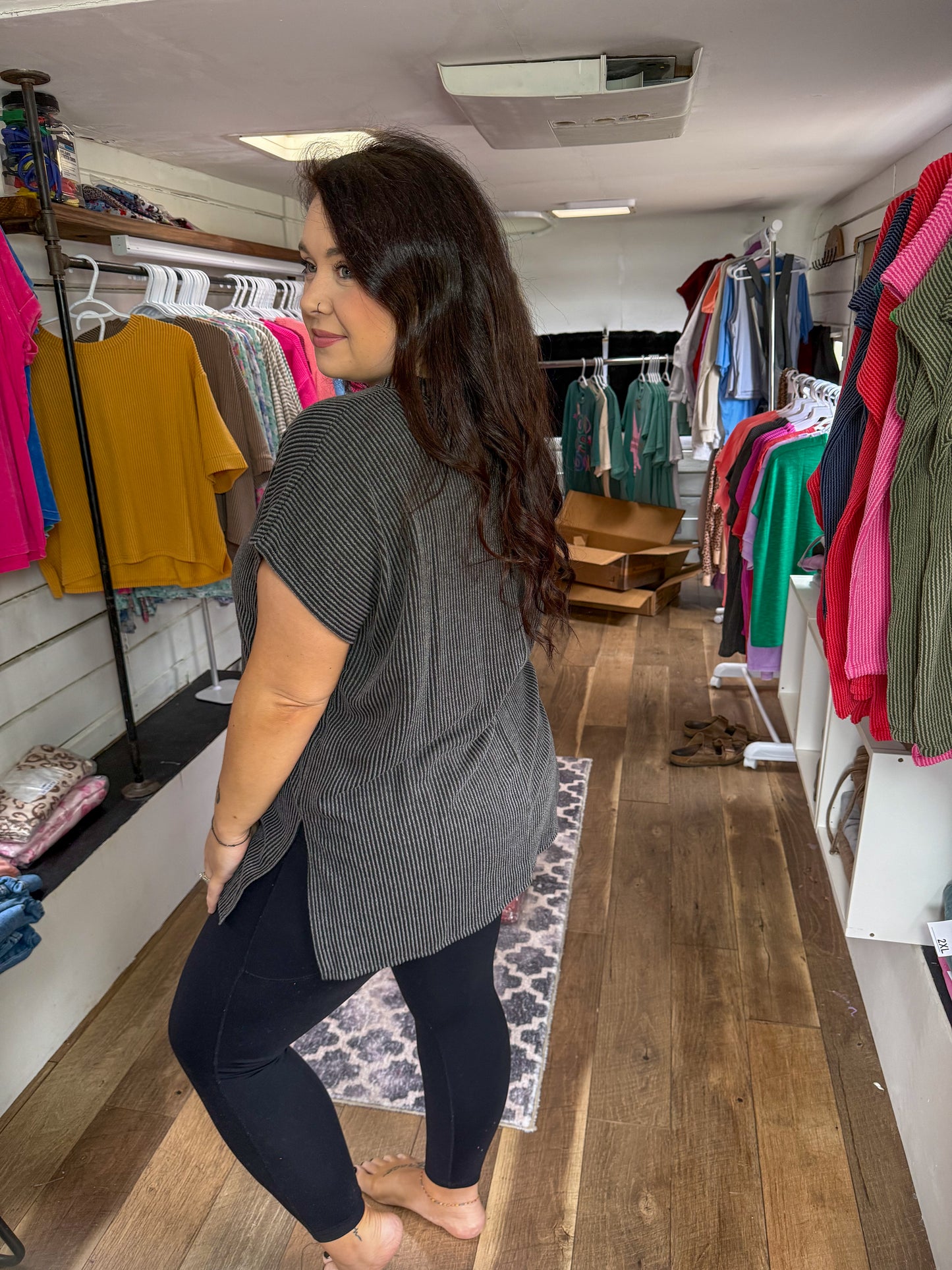 Ribbed Oversized Tunic