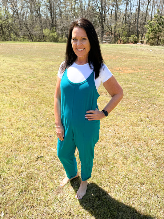 Jumpsuit Romper with Pockets