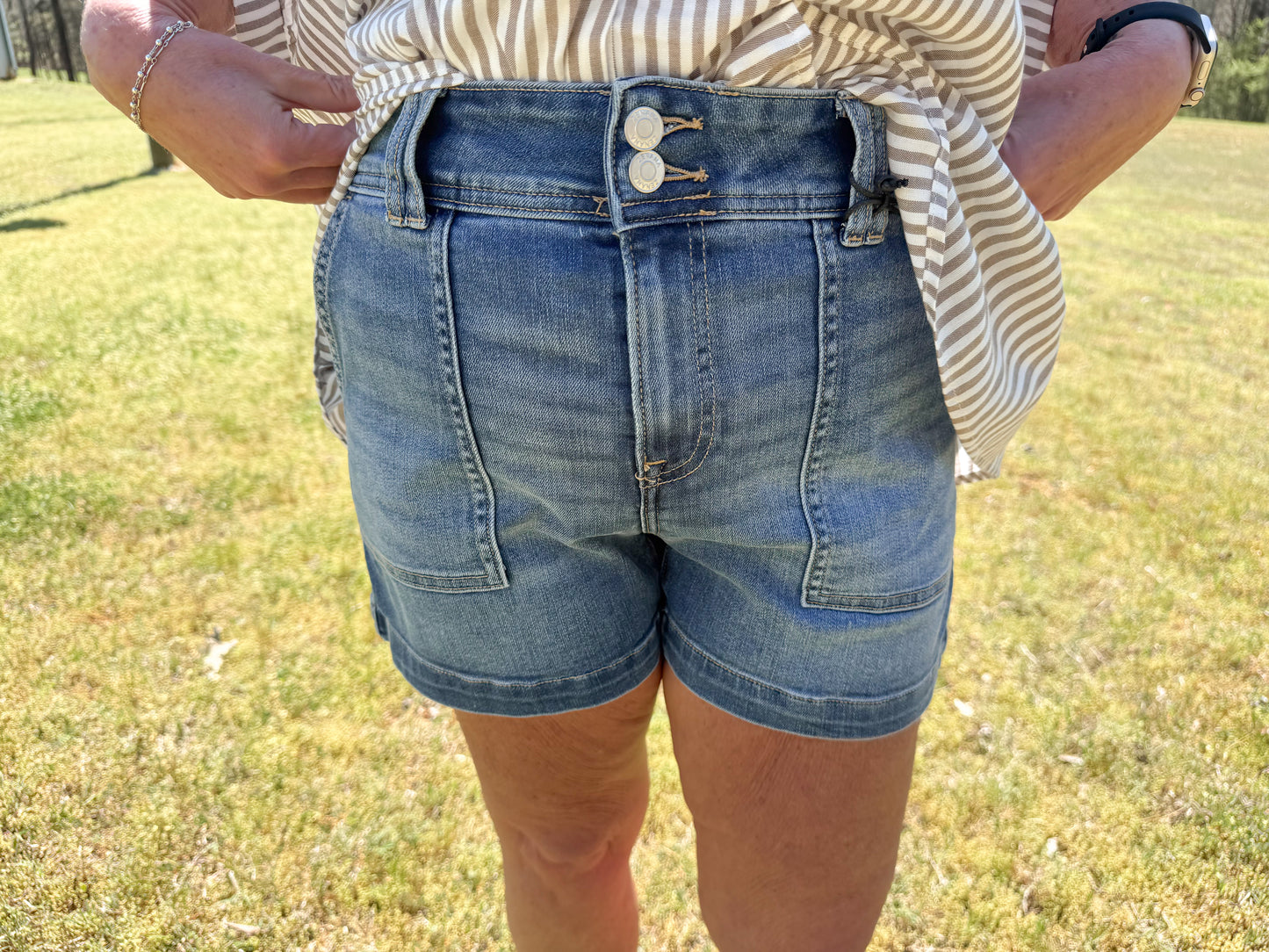 Utility Pocket Denim Short