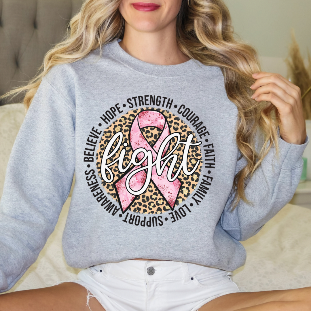 Cheetah Fight Breast Cancer Ribbon PREORDER